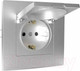 Миниатюра изображения товара Розетка Tokov Electric Pixel TKE-PX-R1ZSW1-C03 (алюминий)