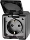 Миниатюра изображения товара Розетка Tokov Electric Dita TKL-DT-R1Z-C14-IP54 (карбон)