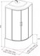 Миниатюра изображения товара Душевая кабина IVA 100x100x215 / SC100CM (белый/матовое стекло)