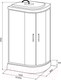 Миниатюра изображения товара Душевая кабина IVA 120x80x215 / SC012CML (белый/матовое стекло)