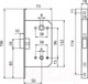 Миниатюра изображения товара Защелка врезная с фиксацией Аллюр Арт 5300-MC-WC BL (матовый черный)