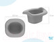Миниатюра изображения товара Вставка для детского горшка Roxy-Kids ML-235RU-GR (серый)