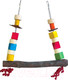 Миниатюра изображения товара Игрушка для птиц SkyRus Деревянные качели с цветными блоками / 56615/SR