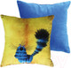 Миниатюра изображения товара Подушка декоративная Lanatex Кис 0348 / 22298 (35x35x14см, желтый/синий)