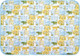 Миниатюра изображения товара Клеенка детская Roxy-Kids R-0078/77N (белый/желтый/синий)