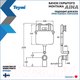 Миниатюра изображения товара Смывной бачок скрытого монтажа Teymi Aina / T70012