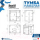 Миниатюра изображения товара Тумба под умывальник Teymi Nura 60 / T60529 (дуб эврика/графит матовый)