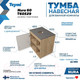 Миниатюра изображения товара Тумба под умывальник Teymi Nura 60 / T60529 (дуб эврика/графит матовый)
