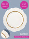 Миниатюра изображения товара Набор тарелок Nouvelle White Chic / 0970017-Н2 