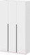 Миниатюра изображения товара Шкаф Mio Tesoro ШК 5 1200 3-х створчатый (белый текстурный)