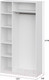 Миниатюра изображения товара Шкаф Mio Tesoro ШК 5 1200 3-х створчатый (белый текстурный)