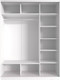 Миниатюра изображения товара Шкаф-купе НК Мебель Fix 3-х дверный / 98609595 (белый)