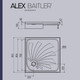 Миниатюра изображения товара Душевой поддон Alex Baitler AB9017H-2