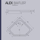 Миниатюра изображения товара Душевой поддон Alex Baitler AB9017V-1