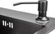 Миниатюра изображения товара Мойка кухонная со смесителем Saniteco 6045 Nano + Spike F9S07011 (сатин, с сифоном, дозатором и коландером)