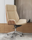 Миниатюра изображения товара Кресло офисное TopChairs Crown SN A312-A 8383-1 Walnut Back (бежевый)