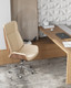 Миниатюра изображения товара Кресло офисное TopChairs Crown SN A312-A 8383-1 Walnut Back (бежевый)