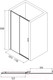 Миниатюра изображения товара Душевая дверь Alex Baitler AB64B110