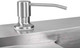 Миниатюра изображения товара Мойка кухонная со смесителем Saniteco 6550-L + Spike F9S07000 (хром, с сифоном, дозатором и коландером)