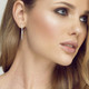 Миниатюра изображения товара Серьги из серебра ZORKA 03D0055.G14K (с бриллиантами)
