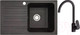 Миниатюра изображения товара Мойка кухонная со смесителем БелЭворс Styl R + Like F8007122 (черный)