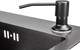 Миниатюра изображения товара Мойка кухонная со смесителем Saniteco 6045 Nano + Spike F9S07000 (хром, с сифоном, дозатором и коландером)