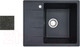 Миниатюра изображения товара Мойка кухонная со смесителем БелЭворс Mila R + Like F8007122 (черный)