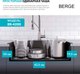Миниатюра изображения товара Мойка кухонная со смесителем Berge BR-4200 + Like F8005022 (черный)