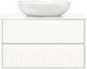 Миниатюра изображения товара Тумба под умывальник Belux Джаз НП 90-02 (1, белый глянцевый)