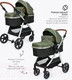 Миниатюра изображения товара Детская универсальная коляска Tomix Sunny 3 в 1 / 619C (Dark Olive)