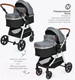 Миниатюра изображения товара Детская универсальная коляска Tomix Sunny 3 в 1 / 619C (Grey)