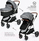 Миниатюра изображения товара Детская универсальная коляска Tomix Sunny 3 в 1 / 619C (Grey)