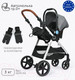 Миниатюра изображения товара Детская универсальная коляска Tomix Sunny 3 в 1 / 619C (Grey)