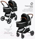 Миниатюра изображения товара Детская универсальная коляска Tomix Sunny 3 в 1 / 619C (Jet Black)