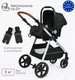 Миниатюра изображения товара Детская универсальная коляска Tomix Sunny 3 в 1 / 619C (Jet Black)