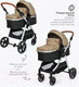 Миниатюра изображения товара Детская универсальная коляска Tomix Sunny 3 в 1 / 619C (Sandy Brown)