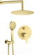 Миниатюра изображения товара Душевая система со смесителем Deante Arnika NAC R9QP (золото)