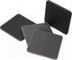 Миниатюра изображения товара Набор ковриков для кашпо Alicosta Классик 2 Эва / 180x180_4/1/3_UNI (соты, черный/серый)