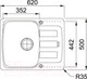 Миниатюра изображения товара Мойка кухонная Franke Antea AZG 611-62 (114.0537.802)