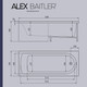 Миниатюра изображения товара Ванна акриловая Alex Baitler Michigan 160х70 (Super White)