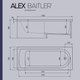 Миниатюра изображения товара Ванна акриловая Alex Baitler Michigan 170х70 (New White)