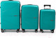 Миниатюра изображения товара Набор чемоданов Pride РР-9702 (3шт, темно-зеленый)