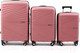 Миниатюра изображения товара Набор чемоданов Pride РР-9702 (3шт, пудровый)