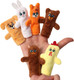 Миниатюра изображения товара Пальчиковый кукольный театр Milo Toys Заяц и лисичка / 2506758