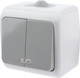 Миниатюра изображения товара Выключатель INTRO Atlantic 5-105-03 / Б0050944 (серый)