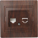 Миниатюра изображения товара Розетка INTRO Plano 1-303-10 / Б0030088 (венге)