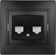 Миниатюра изображения товара Розетка INTRO Plano 1-304-05 / Б0044576 (антрацит)