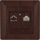 Миниатюра изображения товара Розетка INTRO Solo 4-303-10 / Б0043387 (венге)