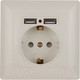 Миниатюра изображения товара Розетка INTRO Solo 4-410-02 / Б0053714 (слоновая кость)
