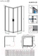 Миниатюра изображения товара Душевой уголок Radaway Alienta Black D 80x100x190 / 10258010-54-01